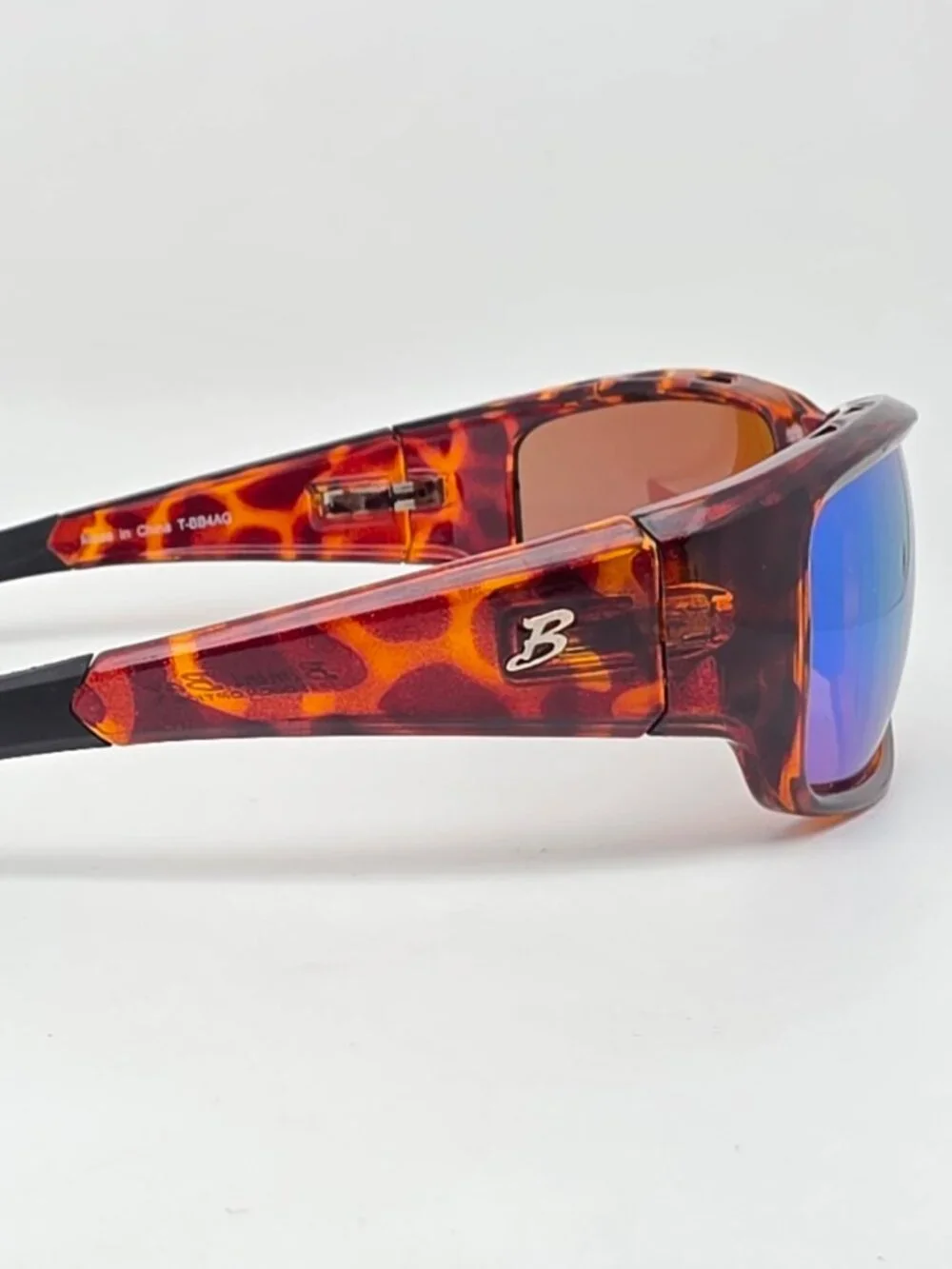 Bimini Bay T-BB4AG Tortoise Frame Polarized Green Mirror Lens Fishing Sunglasses